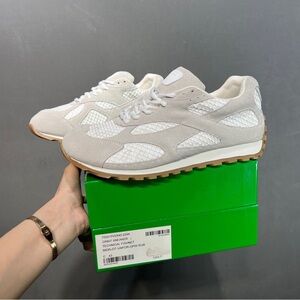 Bottega Veneta White and Cream Sneakers